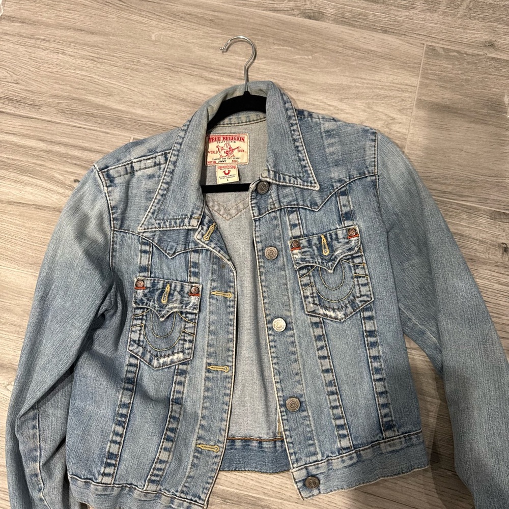 True Religion Light Blue Jean Jacket